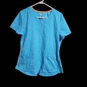 Scrubstar Light Blue Short Sleeve Top‎